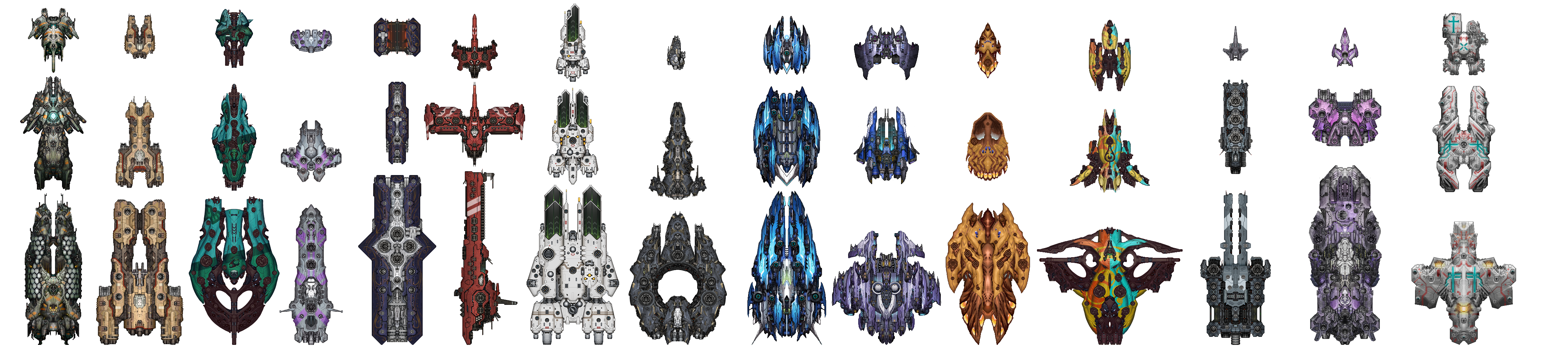 部分mod舰船一览图