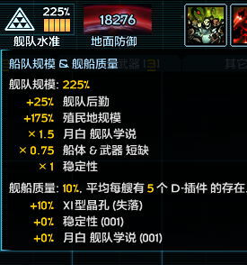 舰船质量没有加成