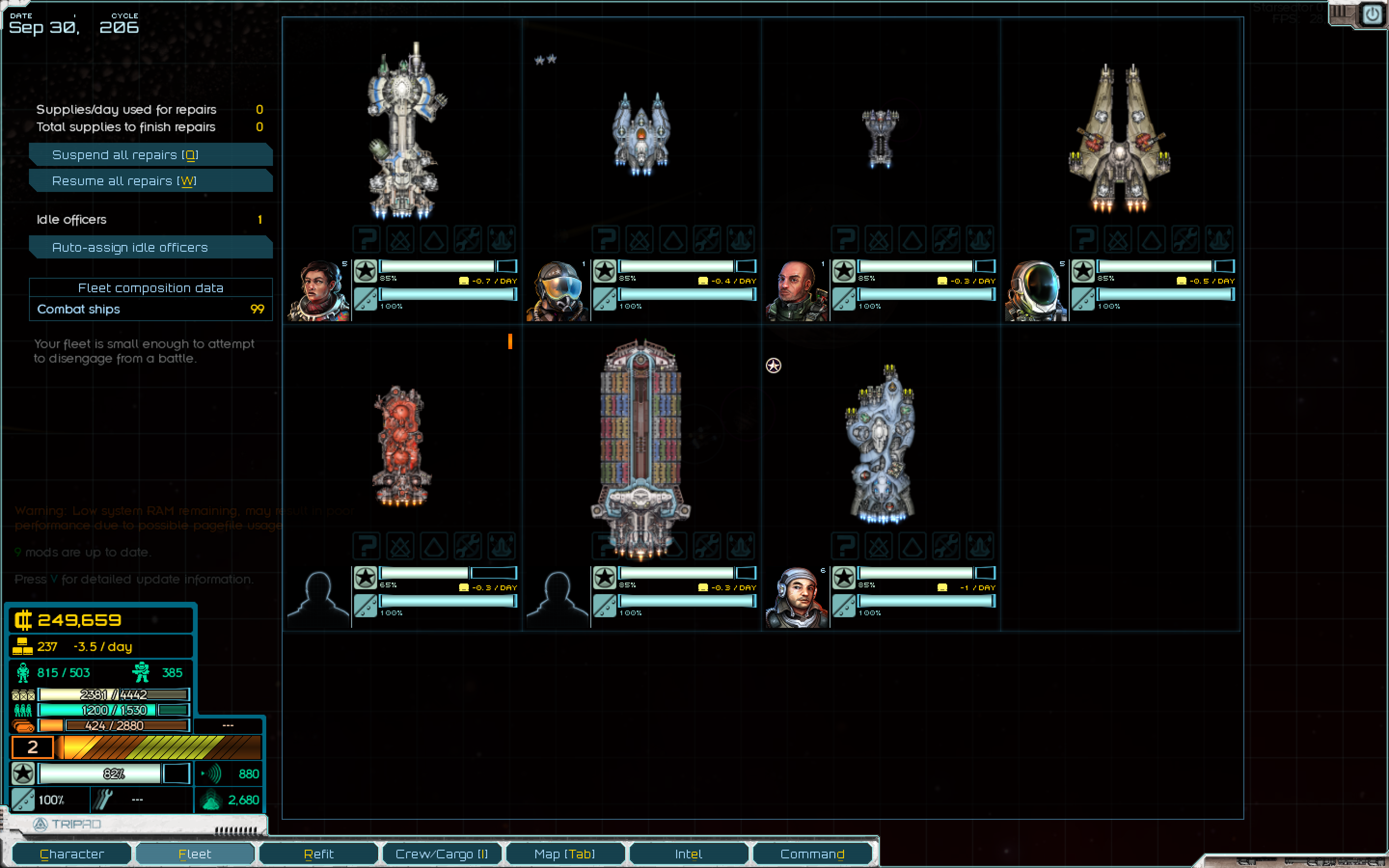 目前的舰队，是英文不好意思因为.96的汉化看的不舒服